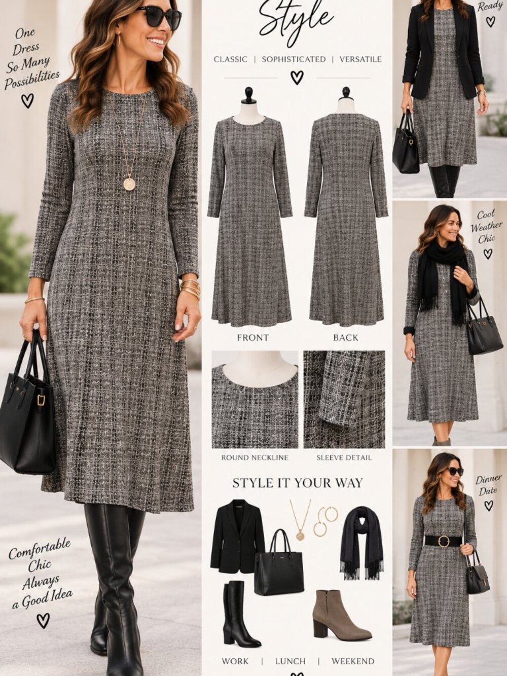 🆕 NWT J. Jill Long Sleeve Dress | Size Medium
